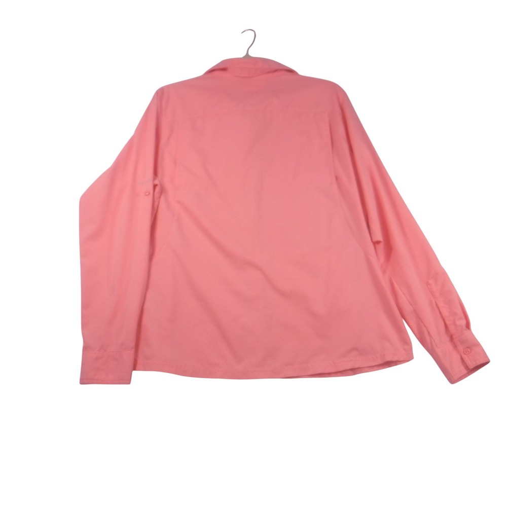 Columbia Omni-Shade Womens Large Coral Pink Long Sleeve Sun Protection Shirt L - Picture 9 of 12